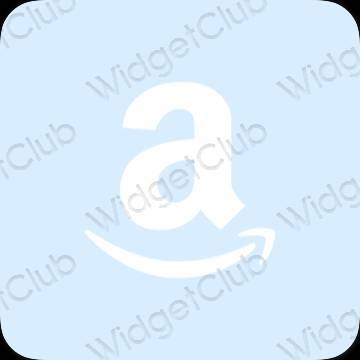 审美的 淡蓝色 Amazon 应用程序图标