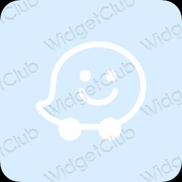 Aesthetic Waze app icons