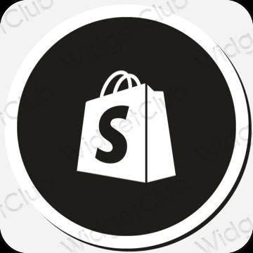 Aesthetic Shopify app icons