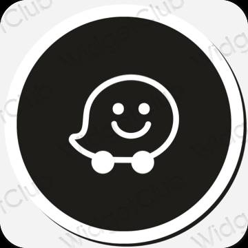 Aesthetic Waze app icons