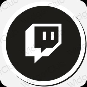 جمالية Twitch أيقونات التطبيقات