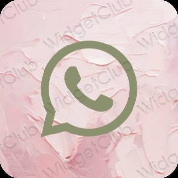 Estetiska WhatsApp appikoner