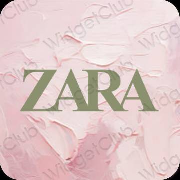 Icônes d'application ZARA esthétiques