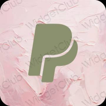 Estética Paypal iconos de aplicaciones