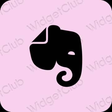 Stijlvol paars Evernote app-pictogrammen