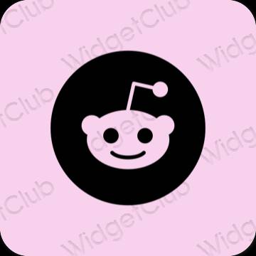 審美的 紫色的 Reddit 應用程序圖標