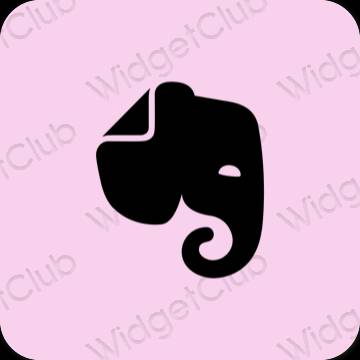 Stijlvol paars Evernote app-pictogrammen