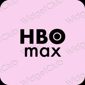 Esthétique mauve HBO MAX icônes d'application