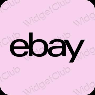 Estetisk lila eBay app ikoner