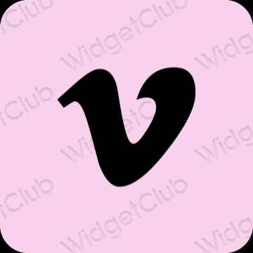 אֶסתֵטִי סָגוֹל Vimeo סמלי אפליקציה