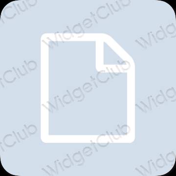 Aesthetic purple Google app icons