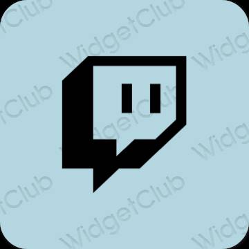 Icônes d'application Twitch esthétiques
