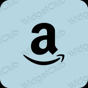 审美的 淡蓝色 Amazon 应用程序图标