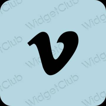 Estetik Vimeo uygulama simgeleri
