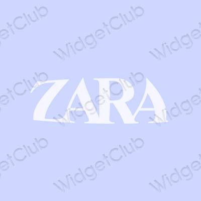 Естетски љубичаста ZARA иконе апликација