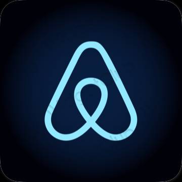 ესთეტიკური Airbnb აპლიკაციის ხატები