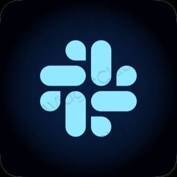 ესთეტიკური Slack აპლიკაციის ხატები