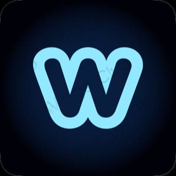 ესთეტიკური Weebly აპლიკაციის ხატები