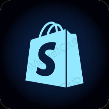 ესთეტიკური Shopify აპლიკაციის ხატები