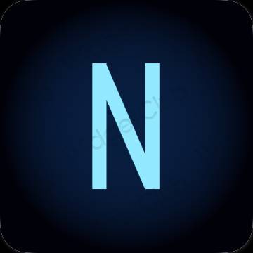 ესთეტიკური Netflix აპლიკაციის ხატები