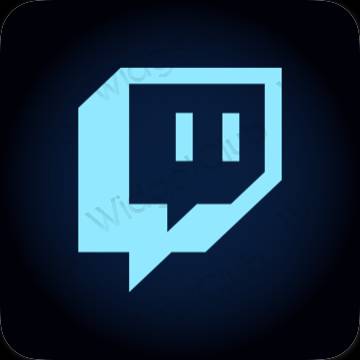 ესთეტიკური Twitch აპლიკაციის ხატები