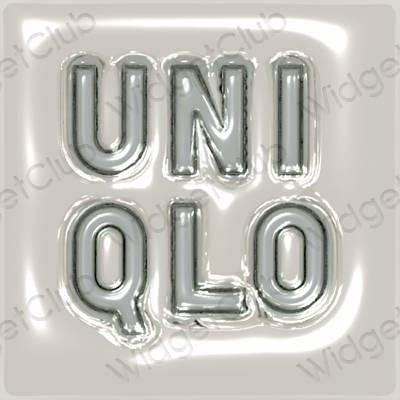 ესთეტიკური UNIQLO აპლიკაციის ხატები