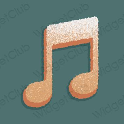 Biểu tượng ứng dụng Music thẩm mỹ