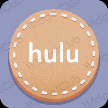 Ästhetisch pastellblau hulu App-Symbole