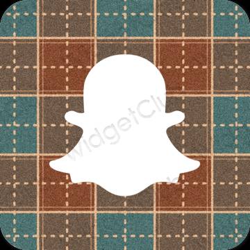 جمالية snapchat أيقونات التطبيقات