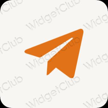 Pictograme pentru aplicații Telegram estetice