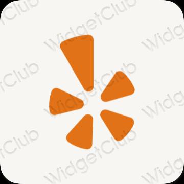 រូបតំណាងកម្មវិធី Yelp សោភ័ណភាព