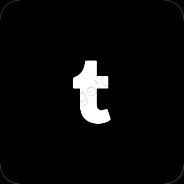 Estetske Tumblr ikone aplikacij