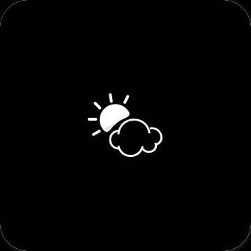 Ästhetische Weather App-Symbole