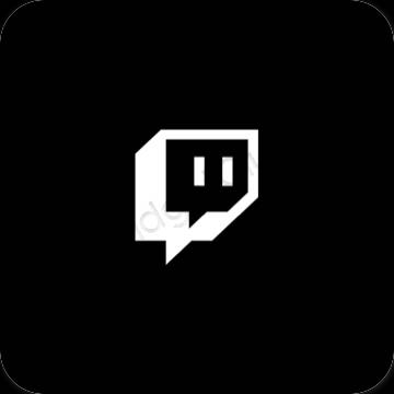 Estetske Twitch ikone aplikacij