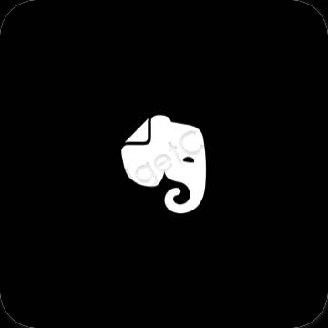 Æstetiske Evernote app-ikoner