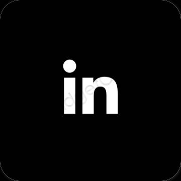 Æstetiske Linkedin app-ikoner