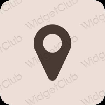 Esthetische Map app-pictogrammen