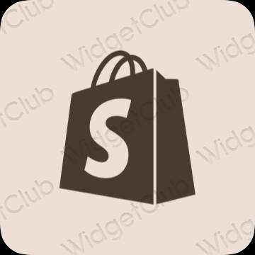 ესთეტიკური Shopify აპლიკაციის ხატები