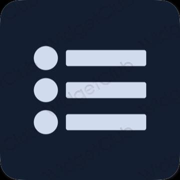 Pictograme pentru aplicații Reminders estetice