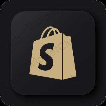 ესთეტიკური Shopify აპლიკაციის ხატები