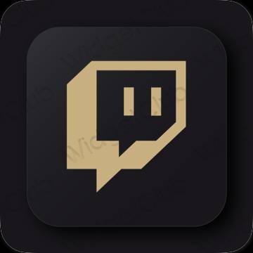 ესთეტიკური Twitch აპლიკაციის ხატები
