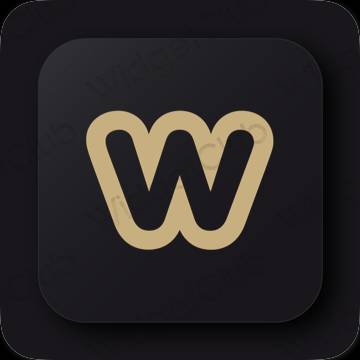 ესთეტიკური Weebly აპლიკაციის ხატები