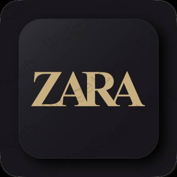 ესთეტიკური ZARA აპლიკაციის ხატები
