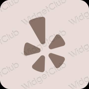 រូបតំណាងកម្មវិធី Yelp សោភ័ណភាព