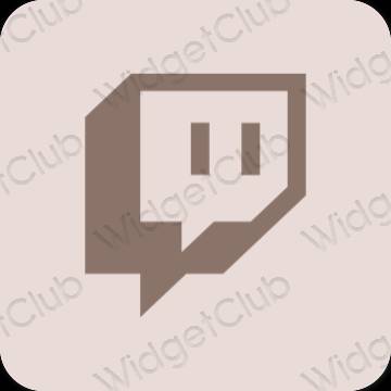 រូបតំណាងកម្មវិធី Twitch សោភ័ណភាព