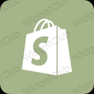 ესთეტიკური Shopify აპლიკაციის ხატები