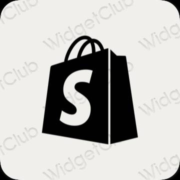 ესთეტიკური Shopify აპლიკაციის ხატები