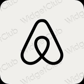 ესთეტიკური Airbnb აპლიკაციის ხატები