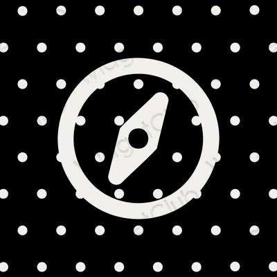 Ikon apl Safari Estetik