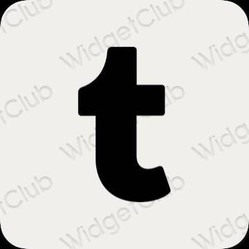 ესთეტიკური Tumblr აპლიკაციის ხატები